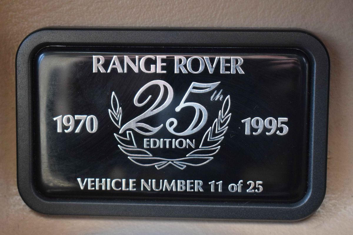 1996 Range Rover Classic 25th Anniversary No.11 of 25 - TOTALLY ORIGINAL